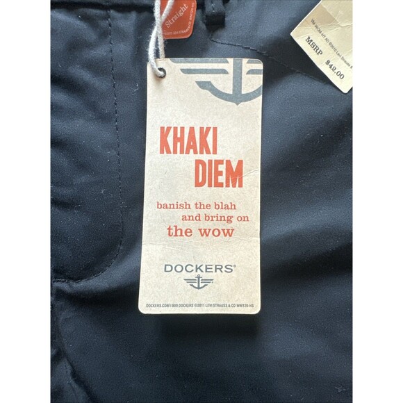 NWT Dockers Black Khaki Diem Straight Legged Womens 10 Metro Capri Pants - Picture 6 of 16
